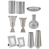 Kensington Townhouse Small Trophy Shaped Vase, Aluminium, Silver