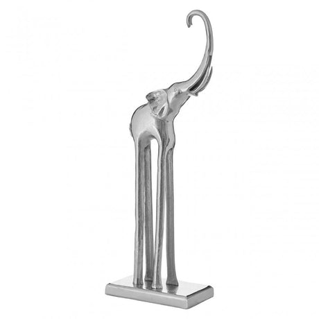Boho Large Elephant Ornament, Aluminium, Silver