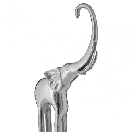 Boho Large Elephant Ornament, Aluminium, Silver