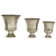 Reza Oversized Planters, Iron, Silver