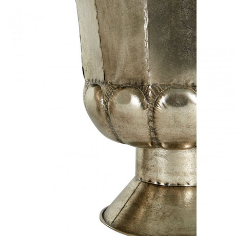 Reza Oversized Planters, Iron, Silver