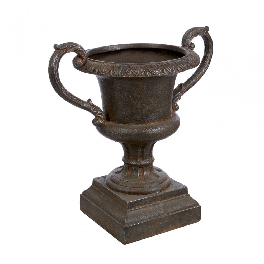 Complements Stone Effect Urn, Fibreglass, Brown