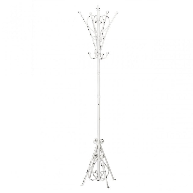 New York Loft Coat Stand, Metal, White