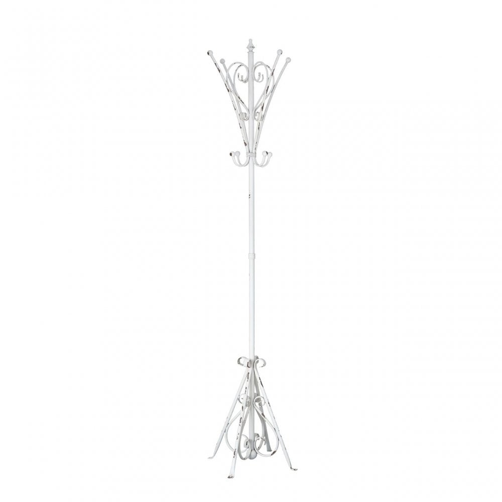 New York Loft Coat Stand, Metal, White