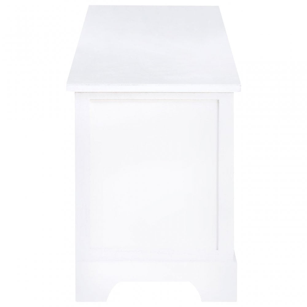 Fubb Drawer Bench, Paulownia Wood, White