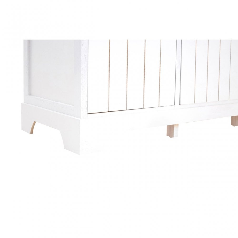 Fubb Drawer Bench, Paulownia Wood, White