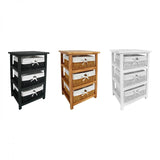 White Storage Unit, Maize, Paulownia Wood, White
