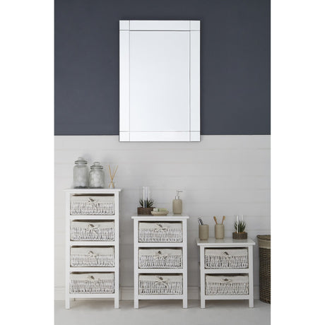 White Storage Unit, Maize, Paulownia Wood, White
