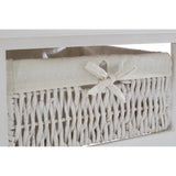 White Storage Unit, Maize, Paulownia Wood, White