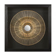 Modello Gold / Black Framed Metal Wall Art, Glass, Iron, Gold