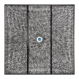 Modello Wood Carving / Circle Wall Art, Pine Wood, Silver