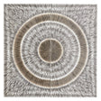 Modello Wood Carving Silver Finish Wall Art, Pine Wood, Silver