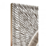 Modello Wood Carving Silver Finish Wall Art, Pine Wood, Silver