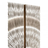 Modello Wood Carving Silver Finish Wall Art, Pine Wood, Silver