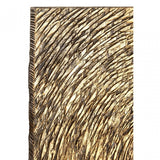 Modello Wood Carving Gold Finish Wall Art, Pine Wood, Gold