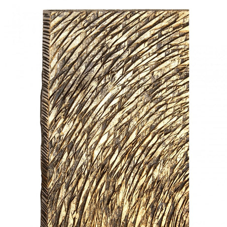 Modello Wood Carving Gold Finish Wall Art, Pine Wood, Gold