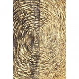Modello Wood Carving Gold Finish Wall Art, Pine Wood, Gold