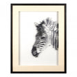 Modello Zebra Sculpture Wall Art, Pine Wood, White
