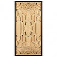Modello Deco Wood Carving Wall Art, Glass, Pine Wood, Brown