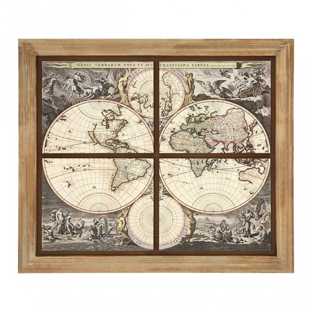 Merlin Wall Painting, Wood, Fir Wood, Natural