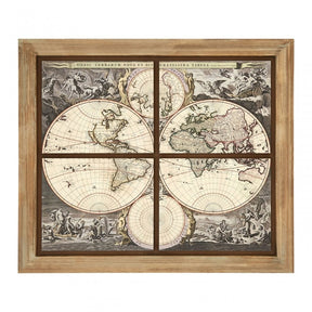 Merlin Wall Painting, Wood, Fir Wood, Natural