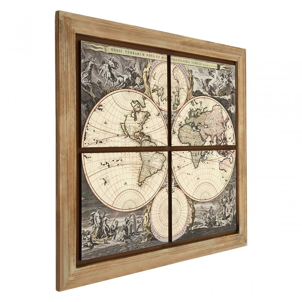 Merlin Wall Painting, Wood, Fir Wood, Natural