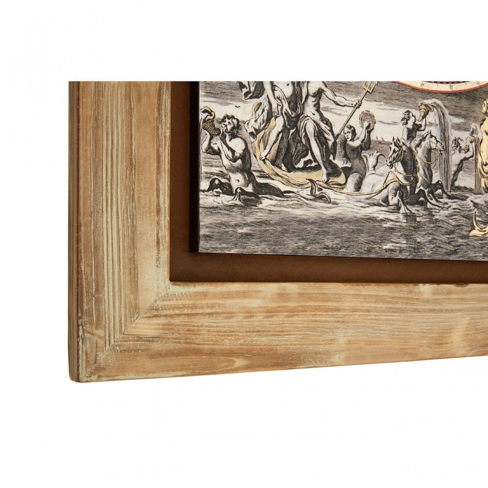 Merlin Wall Painting, Wood, Fir Wood, Natural