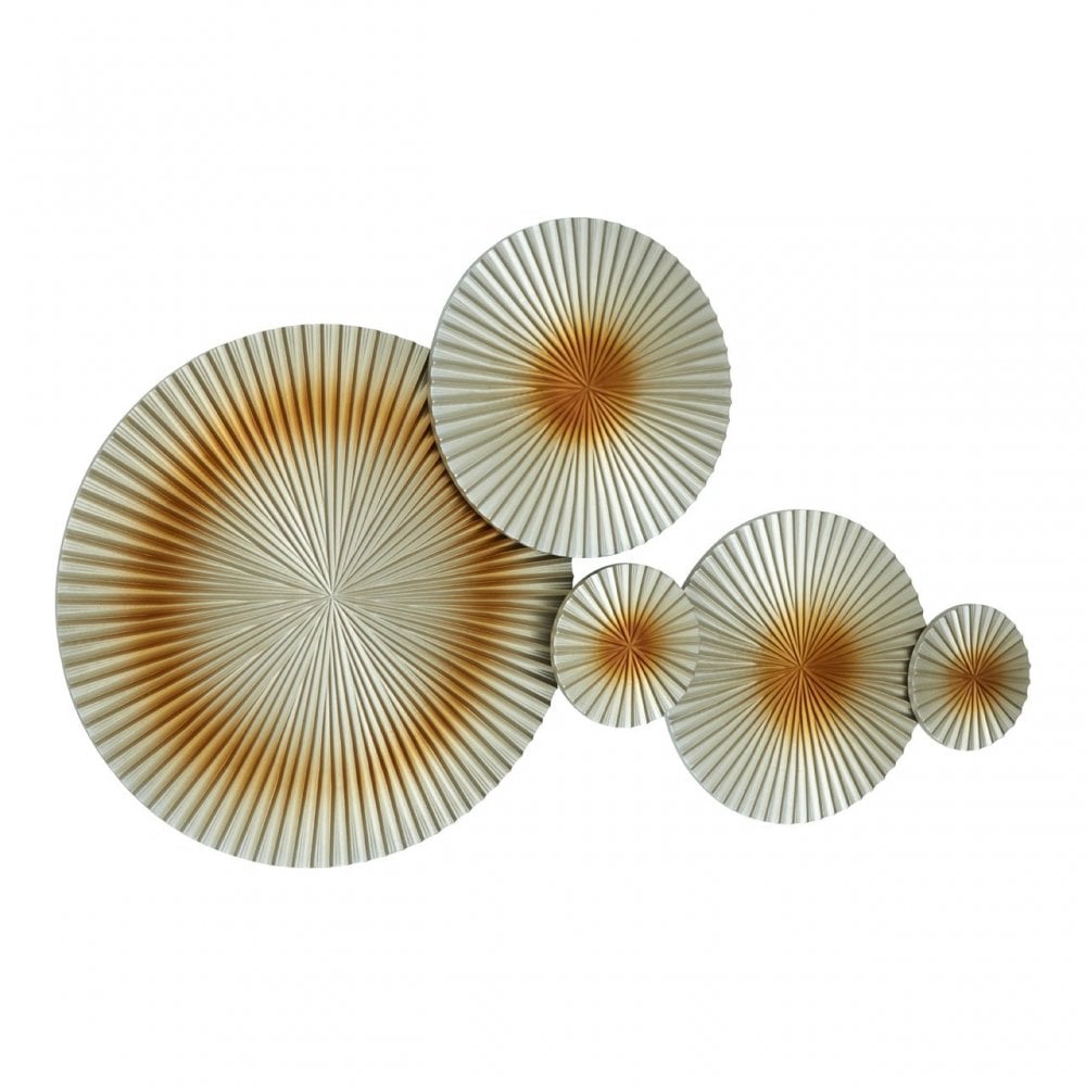Wall Sculpture, Wood, Gold