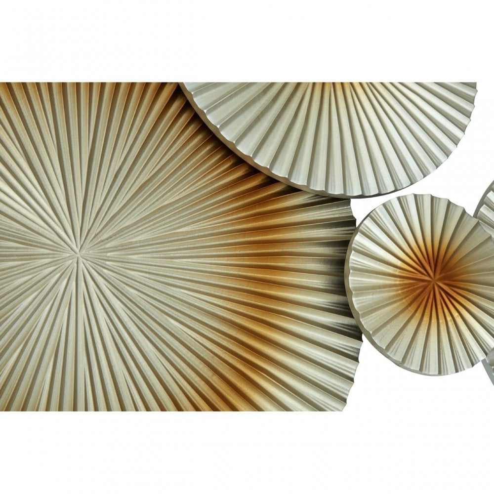 Wall Sculpture, Wood, Gold