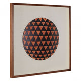 Framed Wall Art, Wood, Beige
