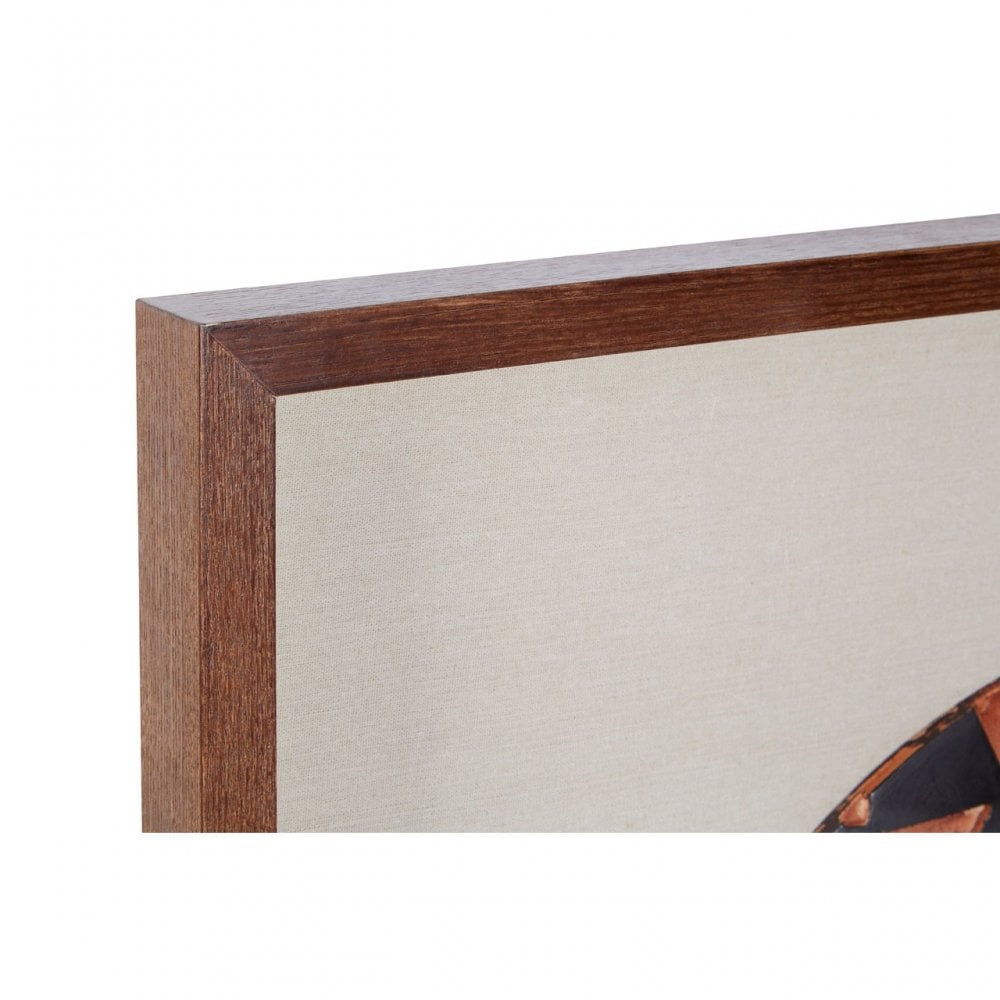 Framed Wall Art, Wood, Beige
