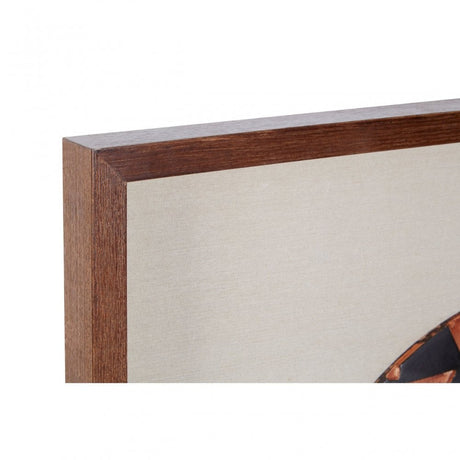 Framed Wall Art, Wood, Beige