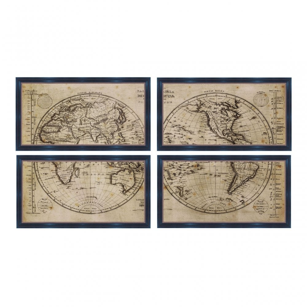 Framed World Wall Art, Polyresin