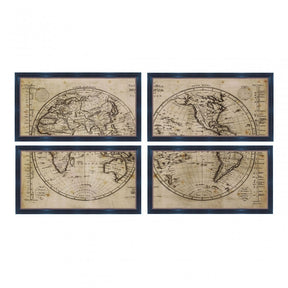 Framed World Wall Art, Polyresin
