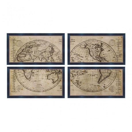 Framed World Wall Art, Polyresin
