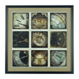 Framed Time Has Come Wall Art, Polyresin, Multi-Coloured