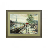 Framed Paris Wall Art, Polyresin, Multi-Coloured