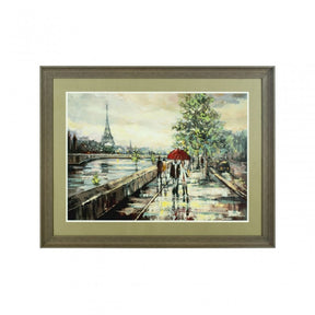 Framed Paris Wall Art, Polyresin, Multi-Coloured