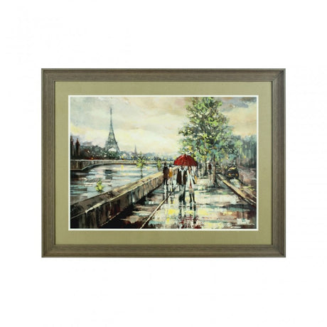 Framed Paris Wall Art, Polyresin, Multi-Coloured