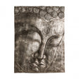 Buddha Wall Plaque, Polyresin, Silver