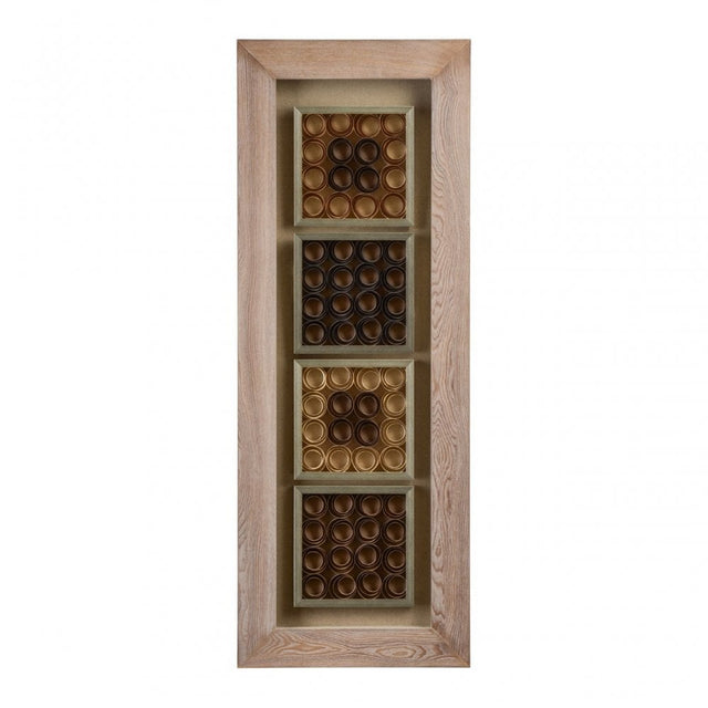 Wall Art, Wood, Glass, Natural