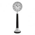 Tuskin Large Table Clock, Aluminium, Stainless Steel, Wood