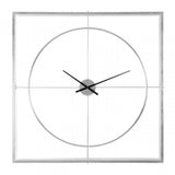 Unity Silver Finish Wall Clock, Silver
