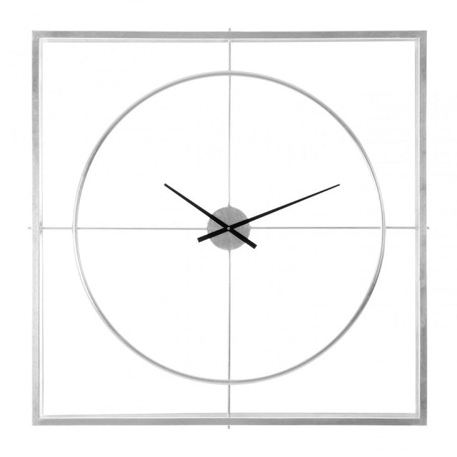 Unity Silver Finish Wall Clock, Silver