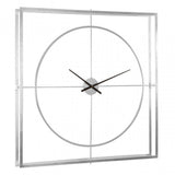 Unity Silver Finish Wall Clock, Silver