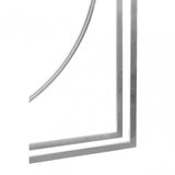 Unity Silver Finish Wall Clock, Silver