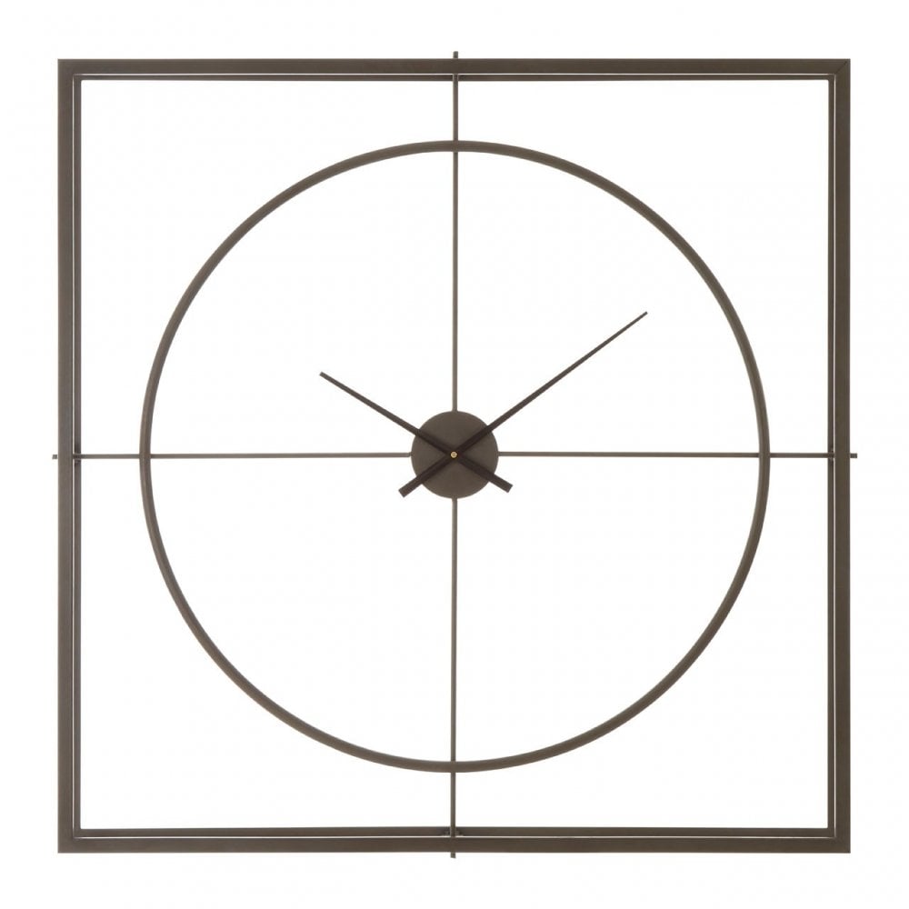 Unity Rust Finish Wall Clock, Copper