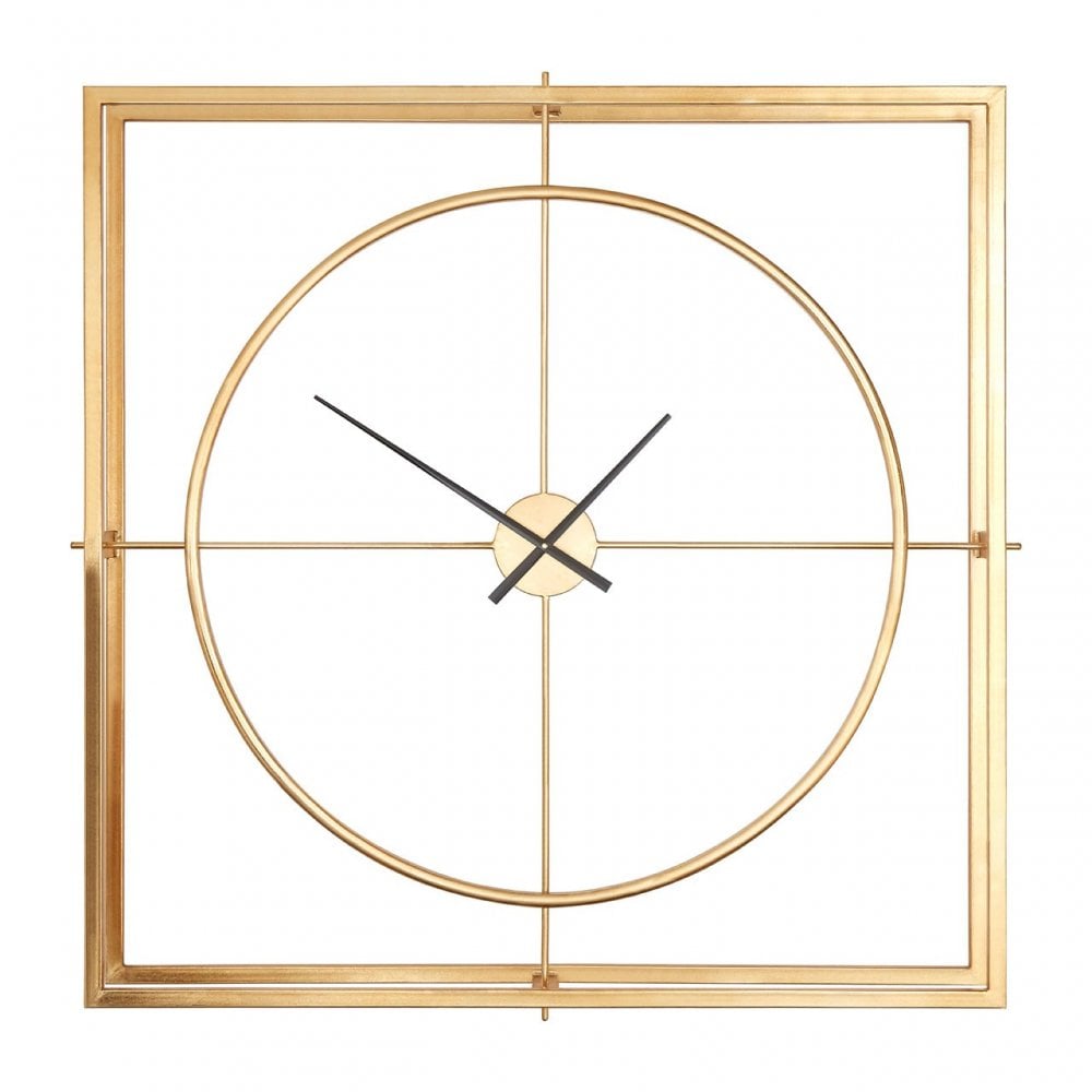 Unity Metal Wall Clock, Metal, Gold