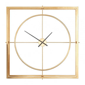 Unity Metal Wall Clock, Metal, Gold