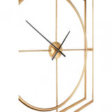 Unity Metal Wall Clock, Metal, Gold